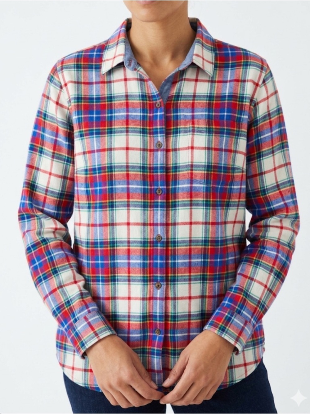 08 L.L. Bean Plaid Flannel Shirt – Size XL | Cottagecore Campcore Mountain Style